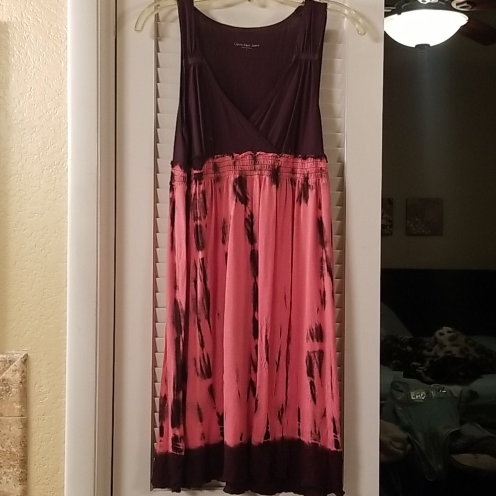 Calvin Klein tye dye dress